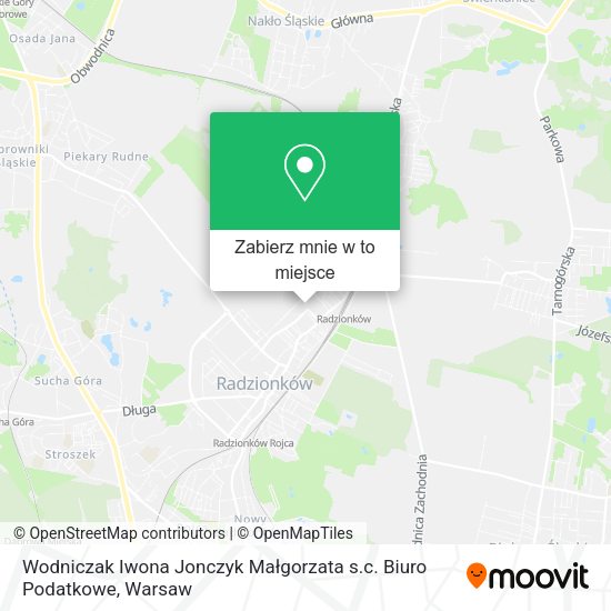 Mapa Wodniczak Iwona Jonczyk Małgorzata s.c. Biuro Podatkowe