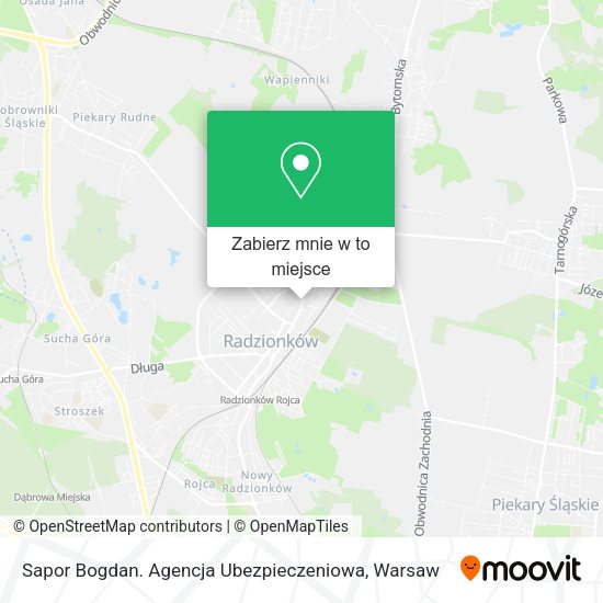 Mapa Sapor Bogdan. Agencja Ubezpieczeniowa