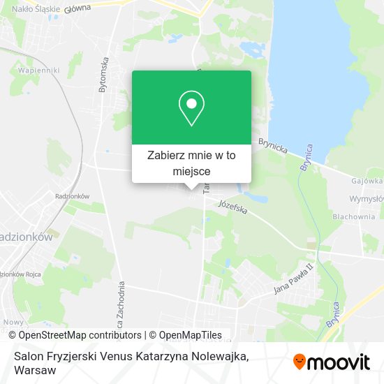 Mapa Salon Fryzjerski Venus Katarzyna Nolewajka