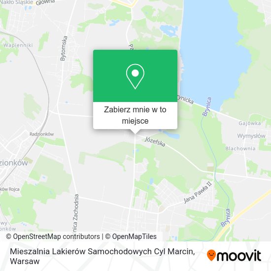 Mapa Mieszalnia Lakierów Samochodowych Cyl Marcin