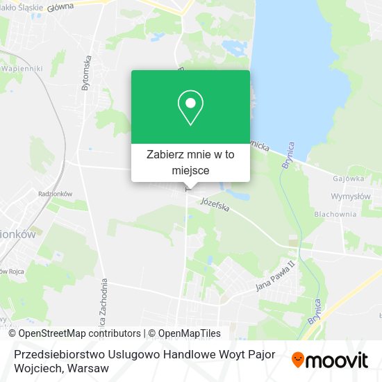 Mapa Przedsiebiorstwo Uslugowo Handlowe Woyt Pajor Wojciech