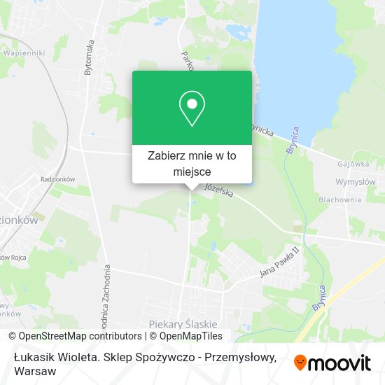 Mapa Łukasik Wioleta. Sklep Spożywczo - Przemysłowy