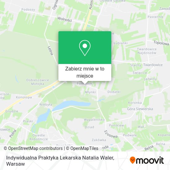 Mapa Indywidualna Praktyka Lekarska Natalia Waler