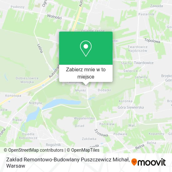 Mapa Zakład Remontowo-Budowlany Puszczewicz Michał