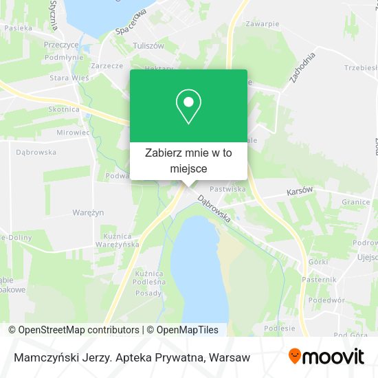 Mapa Mamczyński Jerzy. Apteka Prywatna