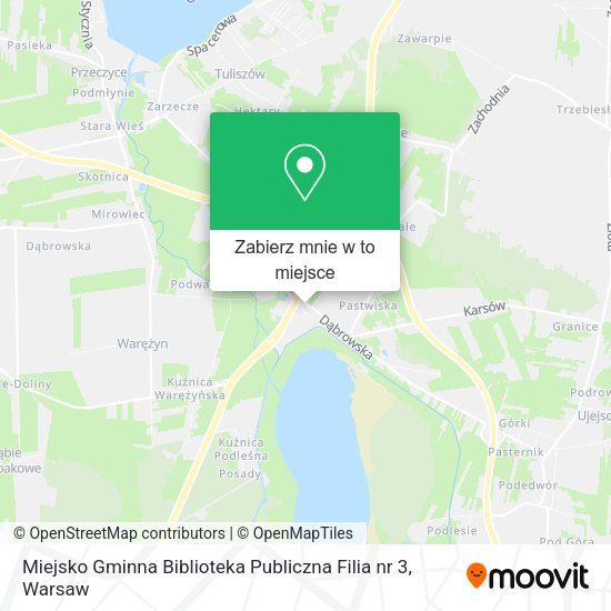 Mapa Miejsko Gminna Biblioteka Publiczna Filia nr 3