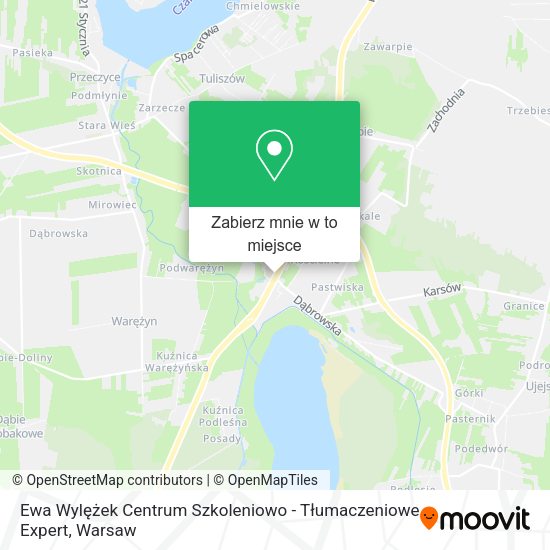 Mapa Ewa Wylężek Centrum Szkoleniowo - Tłumaczeniowe Expert