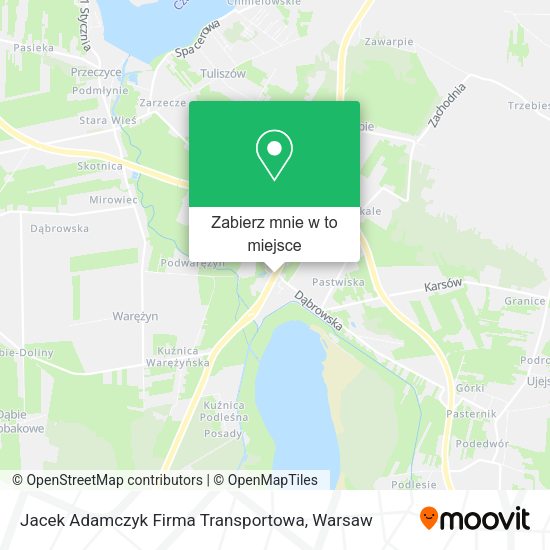 Mapa Jacek Adamczyk Firma Transportowa