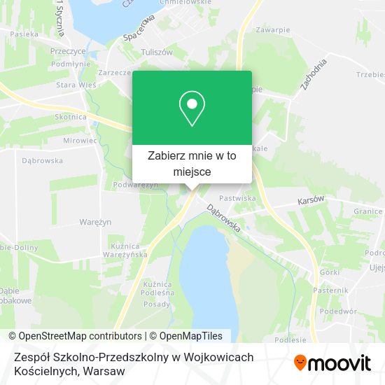 Mapa Zespół Szkolno-Przedszkolny w Wojkowicach Kościelnych