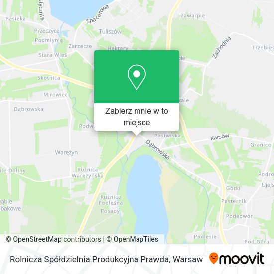 Mapa Rolnicza Spółdzielnia Produkcyjna Prawda