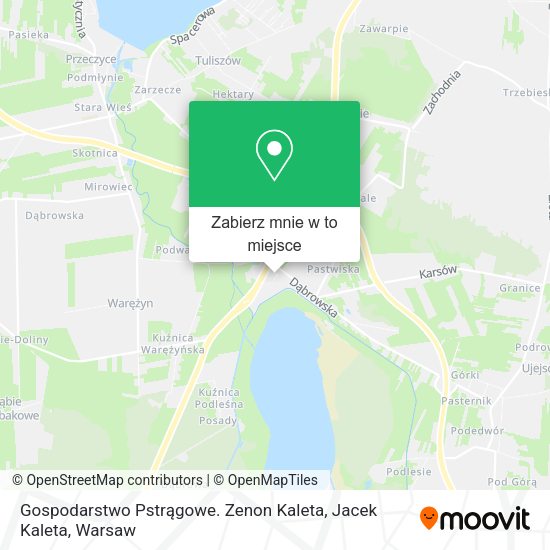 Mapa Gospodarstwo Pstrągowe. Zenon Kaleta, Jacek Kaleta