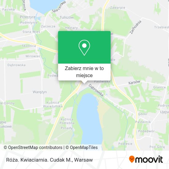 Mapa Róża. Kwiaciarnia. Cudak M.