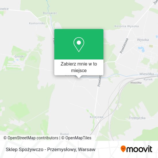 Mapa Sklep Spożywczo - Przemysłowy