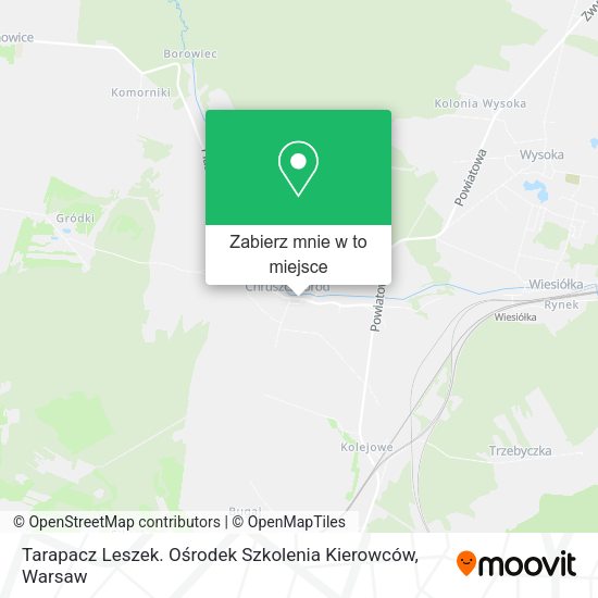 Mapa Tarapacz Leszek. Ośrodek Szkolenia Kierowców