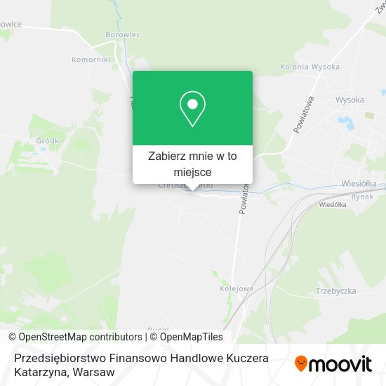 Mapa Przedsiębiorstwo Finansowo Handlowe Kuczera Katarzyna