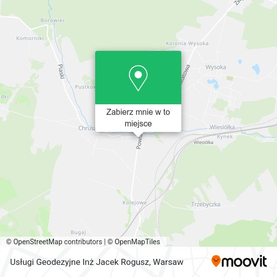 Mapa Usługi Geodezyjne Inż Jacek Rogusz