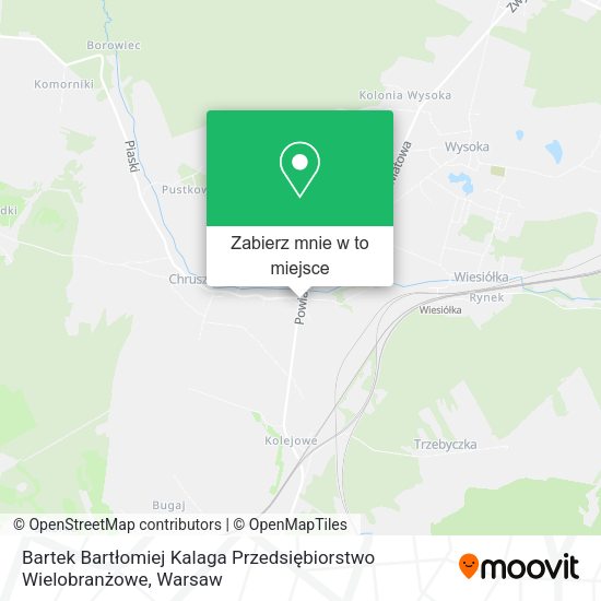 Mapa Bartek Bartłomiej Kalaga Przedsiębiorstwo Wielobranżowe