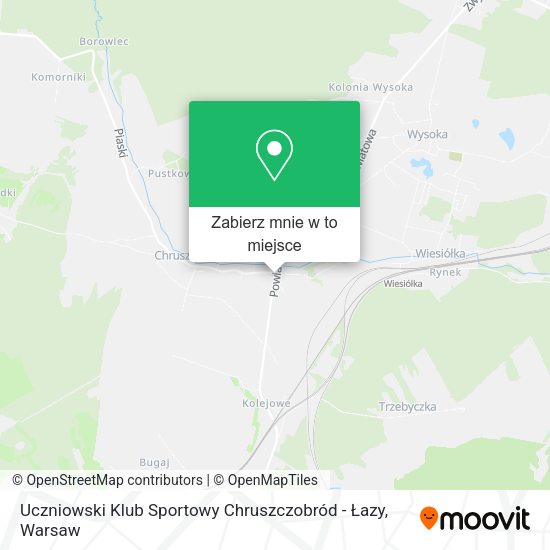 Mapa Uczniowski Klub Sportowy Chruszczobród - Łazy