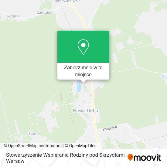 Mapa Stowarzyszenie Wspierania Rodziny pod Skrzydłami