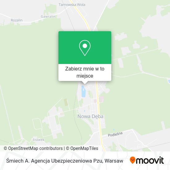 Mapa Śmiech A. Agencja Ubezpieczeniowa Pzu