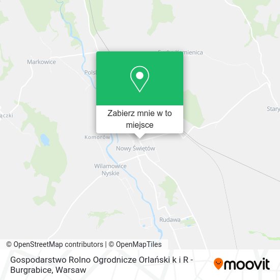 Mapa Gospodarstwo Rolno Ogrodnicze Orlański k i R - Burgrabice