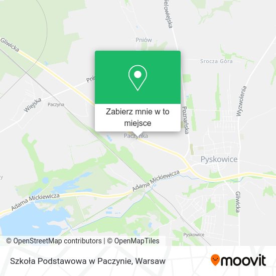 Mapa Szkoła Podstawowa w Paczynie