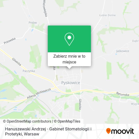 Mapa Hanuszewski Andrzej - Gabinet Stomatologii i Protetyki