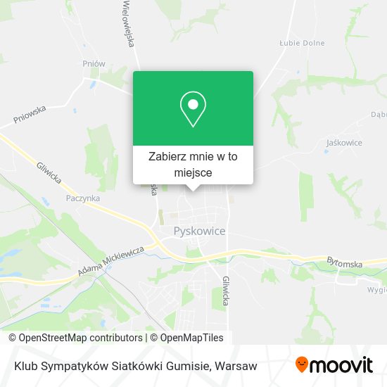 Mapa Klub Sympatyków Siatkówki Gumisie