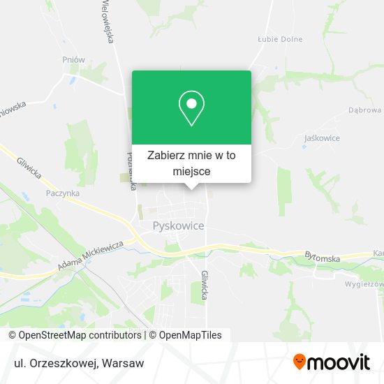 Mapa ul. Orzeszkowej