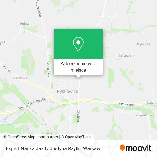 Mapa Expert Nauka Jazdy Justyna Rzytki