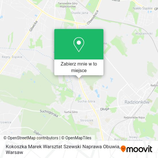 Mapa Kokoszka Marek Warsztat Szewski Naprawa Obuwia