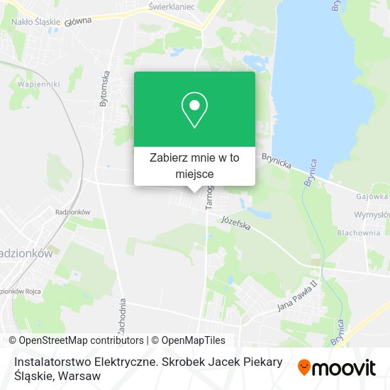 Mapa Instalatorstwo Elektryczne. Skrobek Jacek Piekary Śląskie