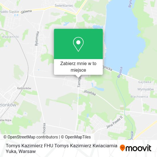 Mapa Tomys Kazimierz FHU Tomys Kazimierz Kwiaciarnia Yuka