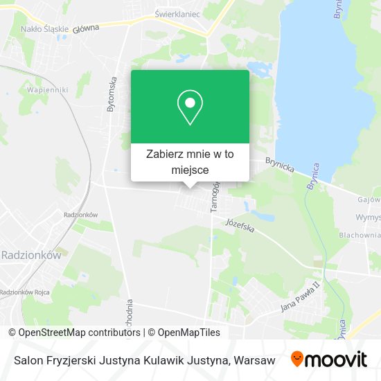 Mapa Salon Fryzjerski Justyna Kulawik Justyna