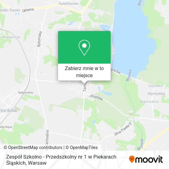 Mapa Zespół Szkolno - Przedszkolny nr 1 w Piekarach Śląskich