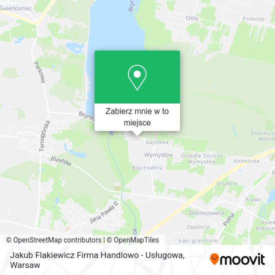 Mapa Jakub Flakiewicz Firma Handlowo - Usługowa