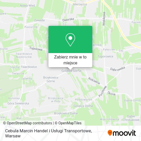 Mapa Cebula Marcin Handel i Usługi Transportowe