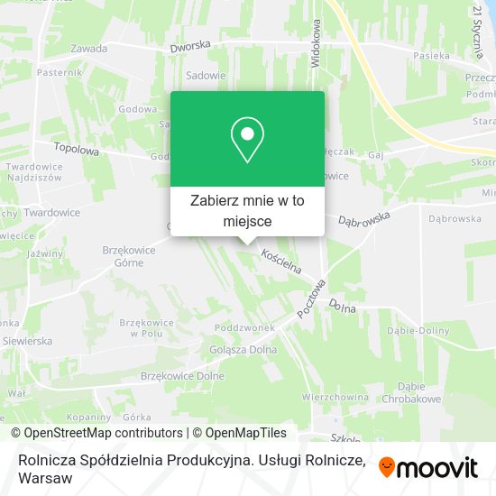 Mapa Rolnicza Spółdzielnia Produkcyjna. Usługi Rolnicze