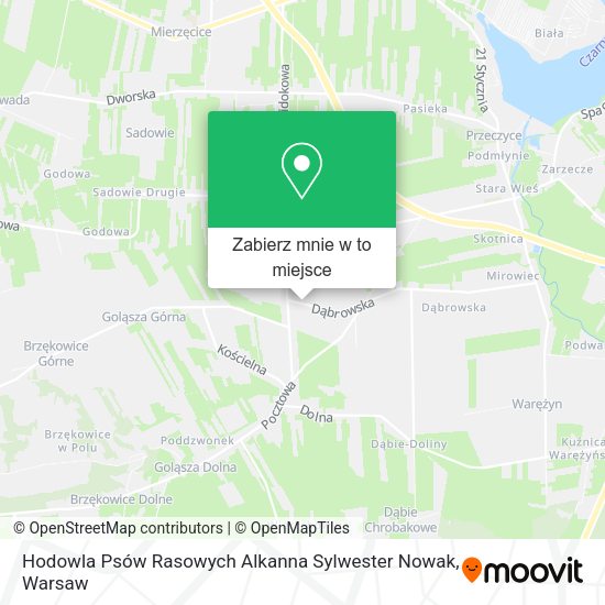 Mapa Hodowla Psów Rasowych Alkanna Sylwester Nowak