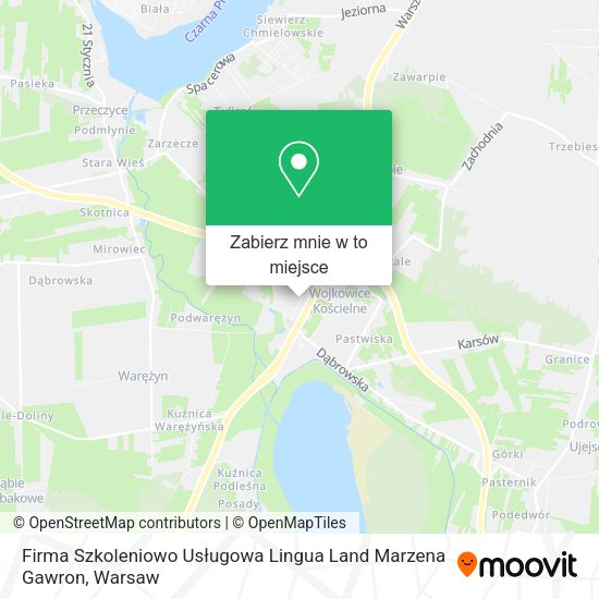 Mapa Firma Szkoleniowo Usługowa Lingua Land Marzena Gawron