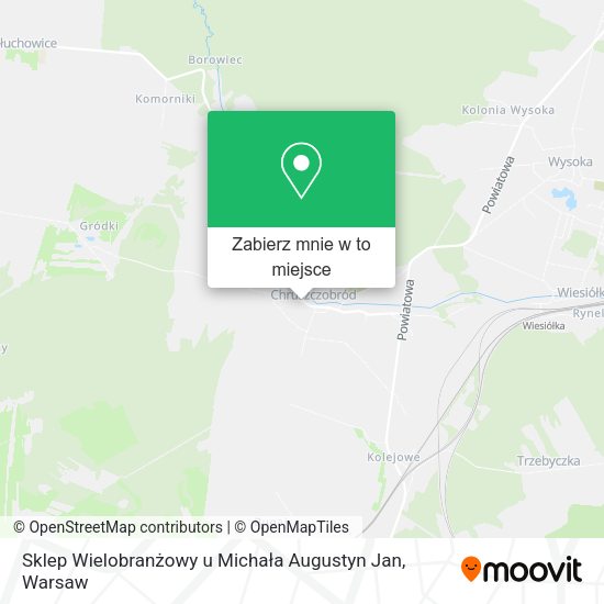 Mapa Sklep Wielobranżowy u Michała Augustyn Jan