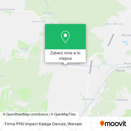 Mapa Firma PHU Impact Kalaga Dariusz