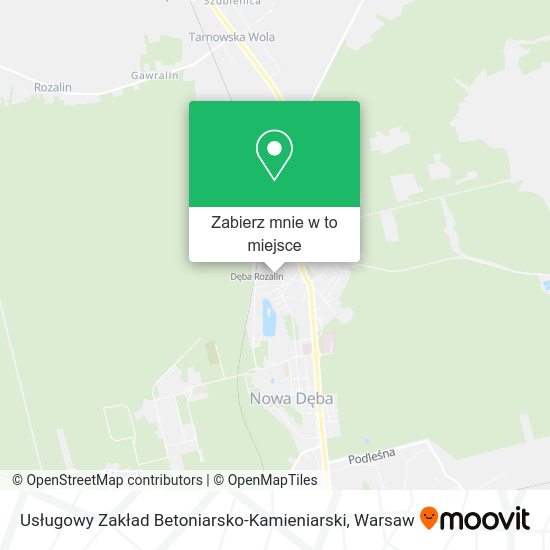 Mapa Usługowy Zakład Betoniarsko-Kamieniarski