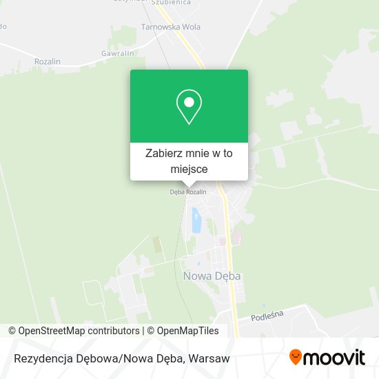 Mapa Rezydencja Dębowa/Nowa Dęba