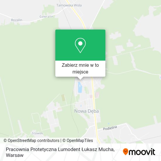 Mapa Pracownia Protetyczna Lumodent Łukasz Mucha