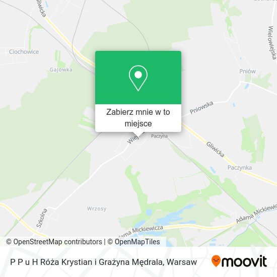 Mapa P P u H Róża Krystian i Grażyna Mędrala