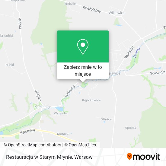 Mapa Restauracja w Starym Młynie