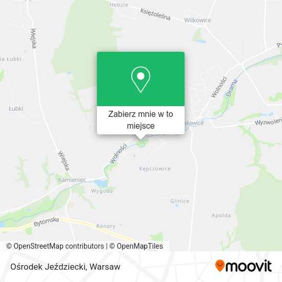 Mapa Ośrodek Jeździecki