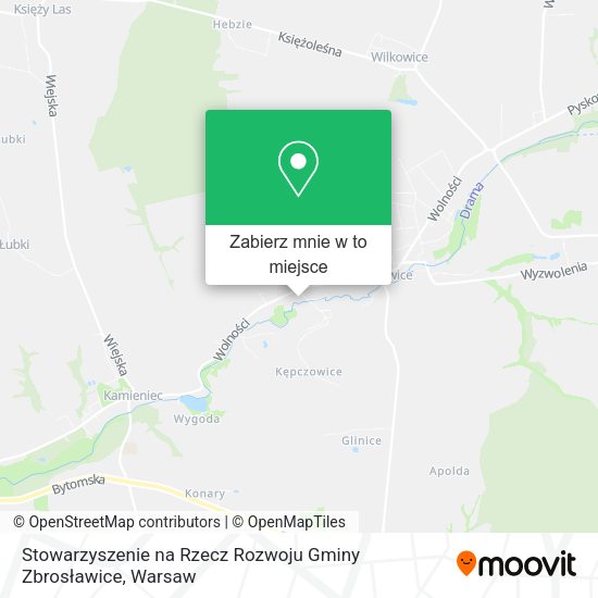 Mapa Stowarzyszenie na Rzecz Rozwoju Gminy Zbrosławice