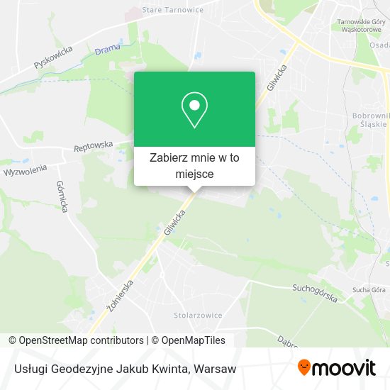 Mapa Usługi Geodezyjne Jakub Kwinta